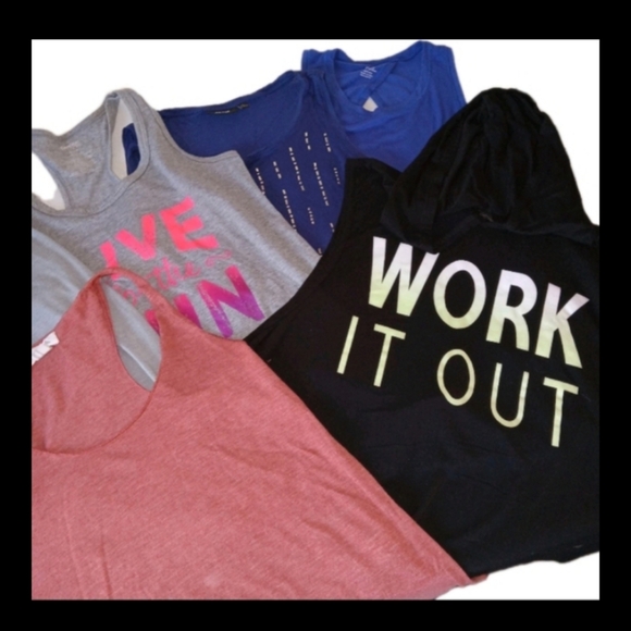 Asserted Brands Tops - Womens 6 Pc Assorted Brands Of Tank Tops Medium